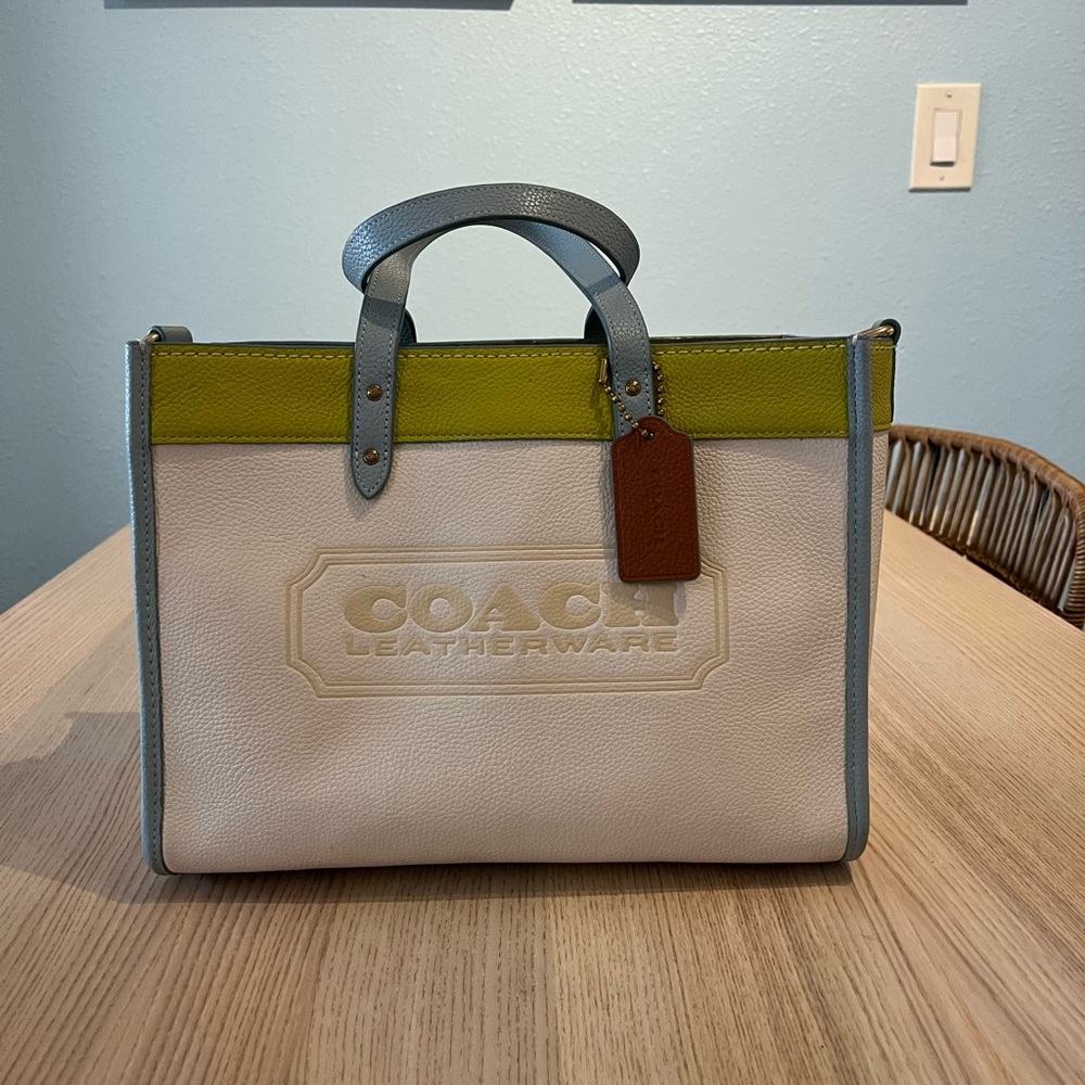 Coach Field Tote 30 Bag in Colorblock